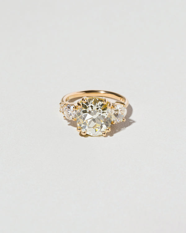 Old Mine Cut Diamond Cluster Ring