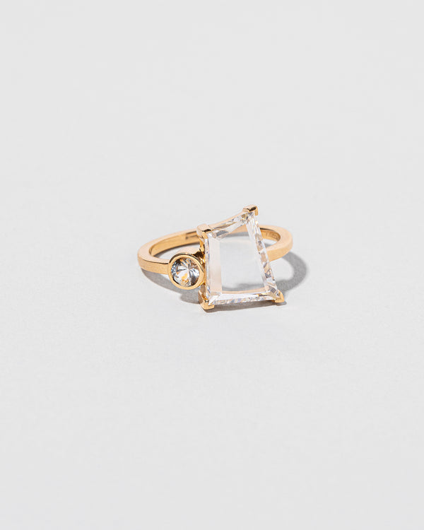 Trapezoid Portrait Cut Diamond Ring