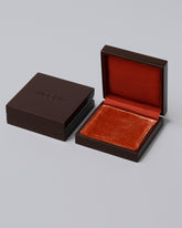 Brown Lacquer Box on light color background.