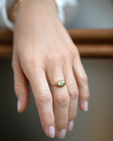 Diamond Align Ring on model.