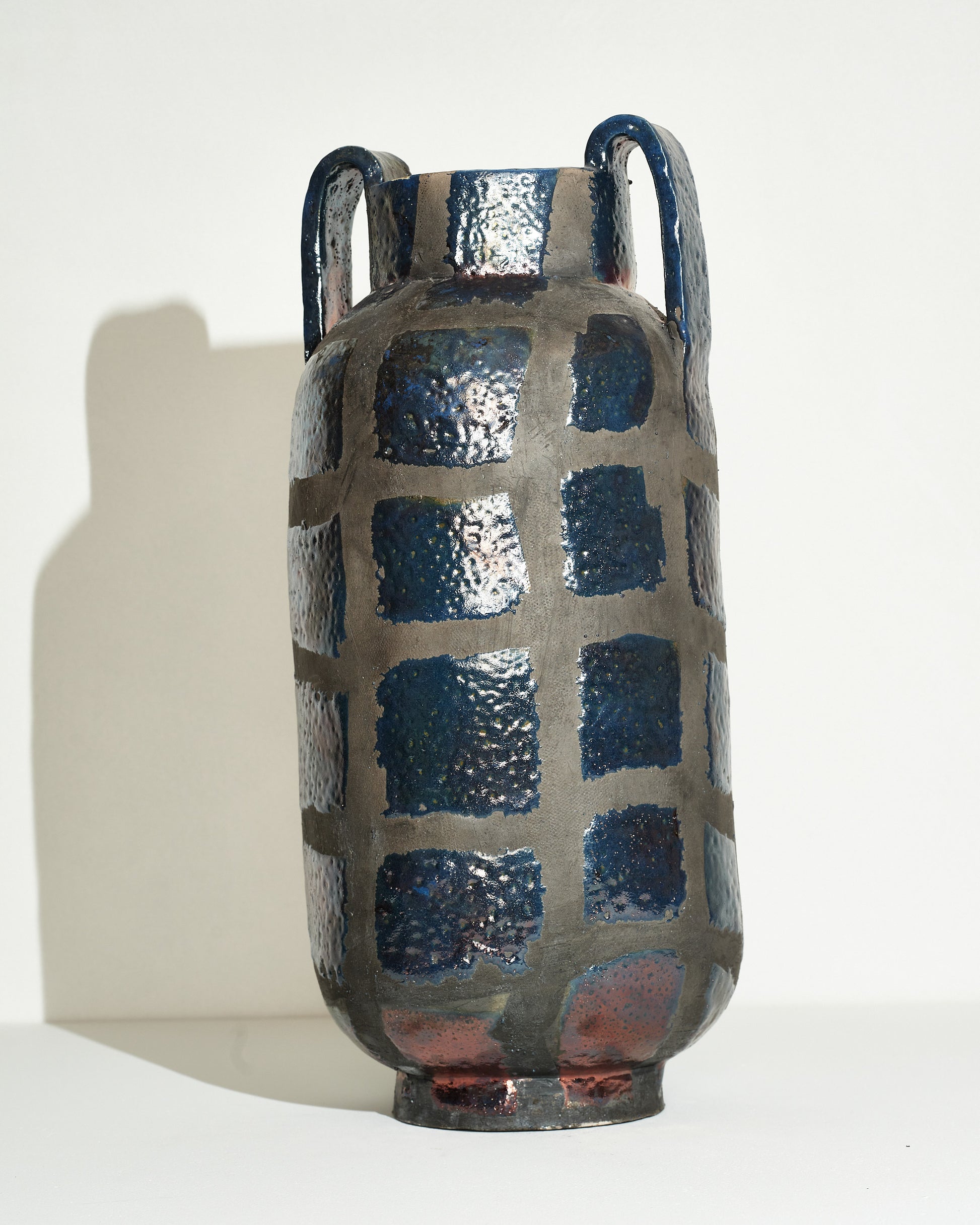 Emily Mullin Grid II Vessel on light color background.
