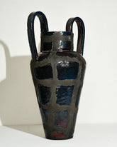 Emily Mullin Grid I Vessel on light color background.