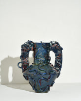 Emily Mullin Waves II Vessel on light color background.