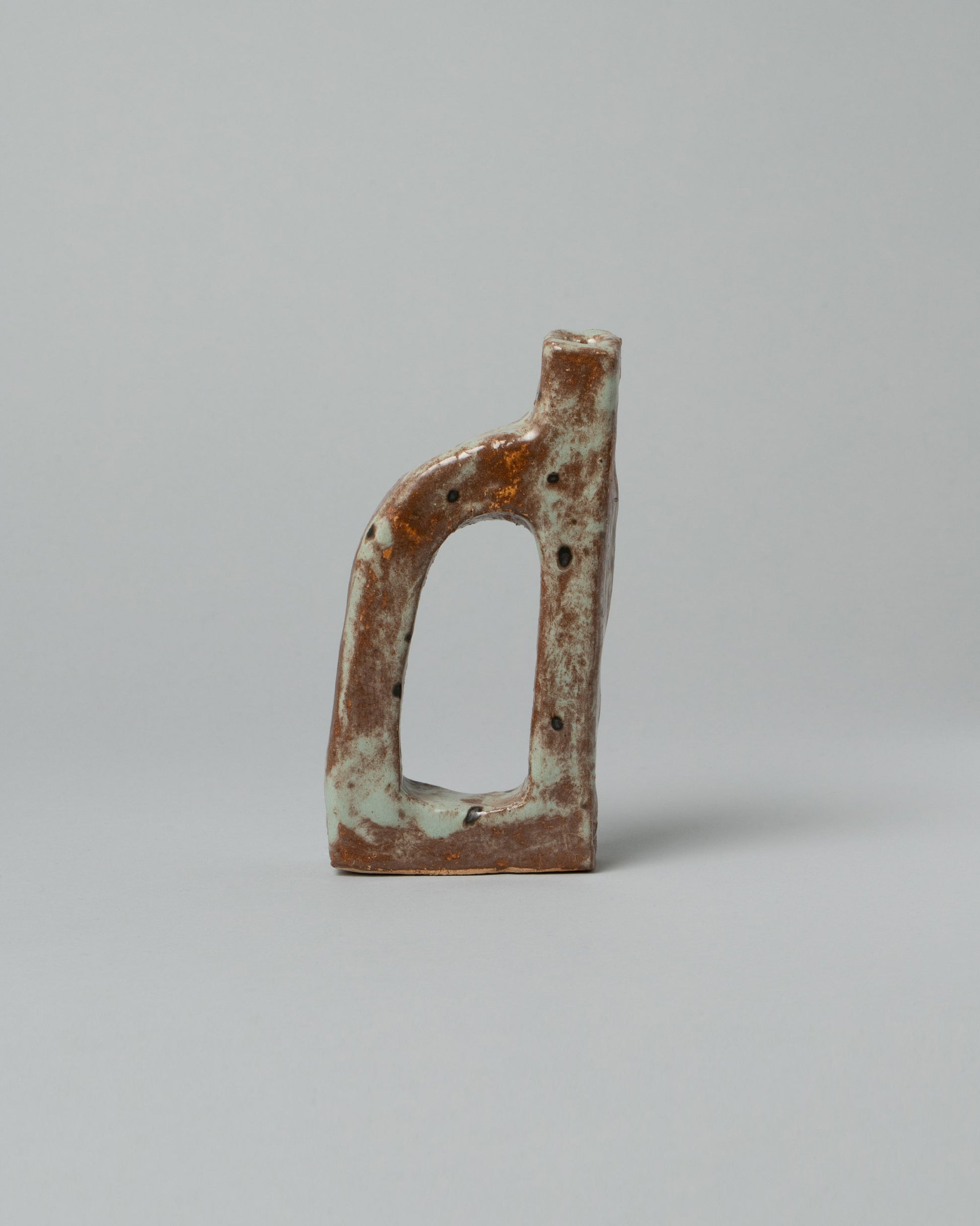Willem van Hooff Brown & Robins Egg Extra Small Core Sculpture on light color background.