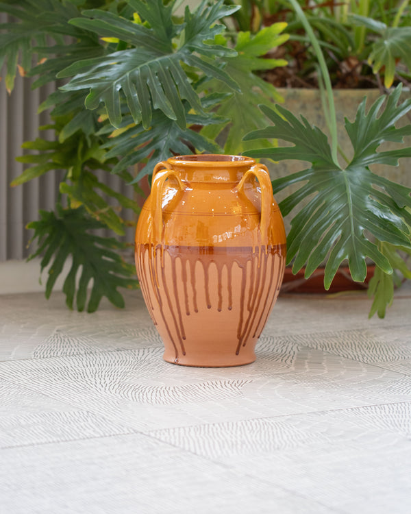 La Ceramica Vincenzo Del Monaco One Samples & Imperfects Terracotta Vessel on light color background.