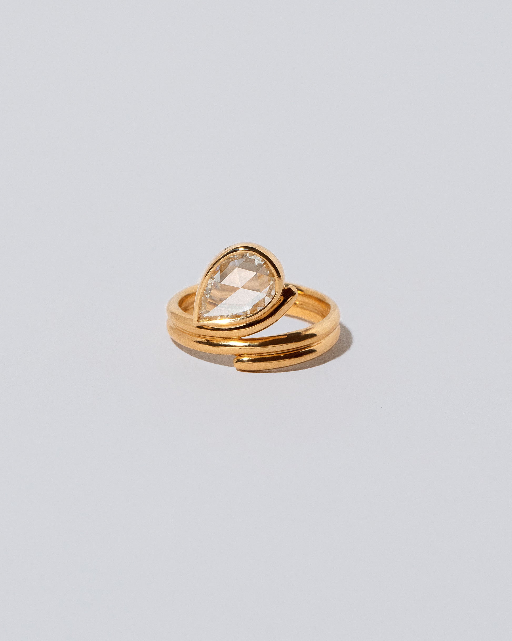 Diamond Light Cutter Ring on light color background.
