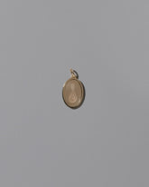 Finished Large Oval Memento Pendant on light color background.