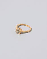 Sun & Moon Ring - White Diamond on light color background.