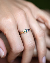 Dianthus Ring on model.