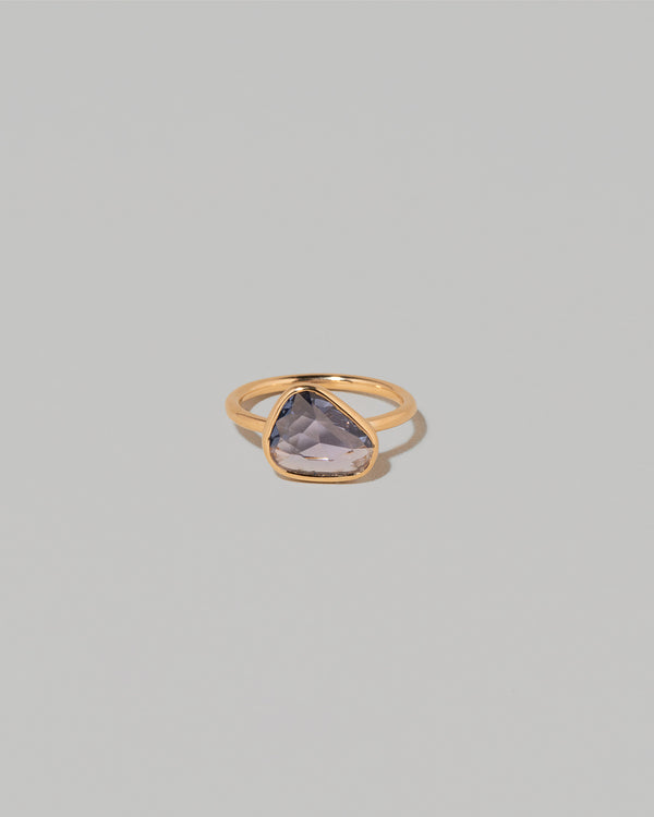 Gusher Purple Sapphire Ring 001 on light color background.