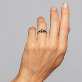product_details::Black Diamond Orion Ring on model.