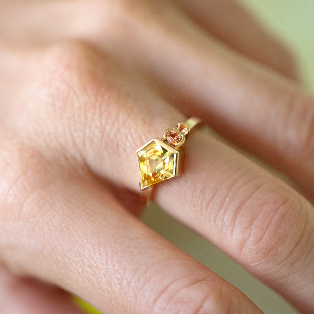 product_details::Promenea Ring on model.