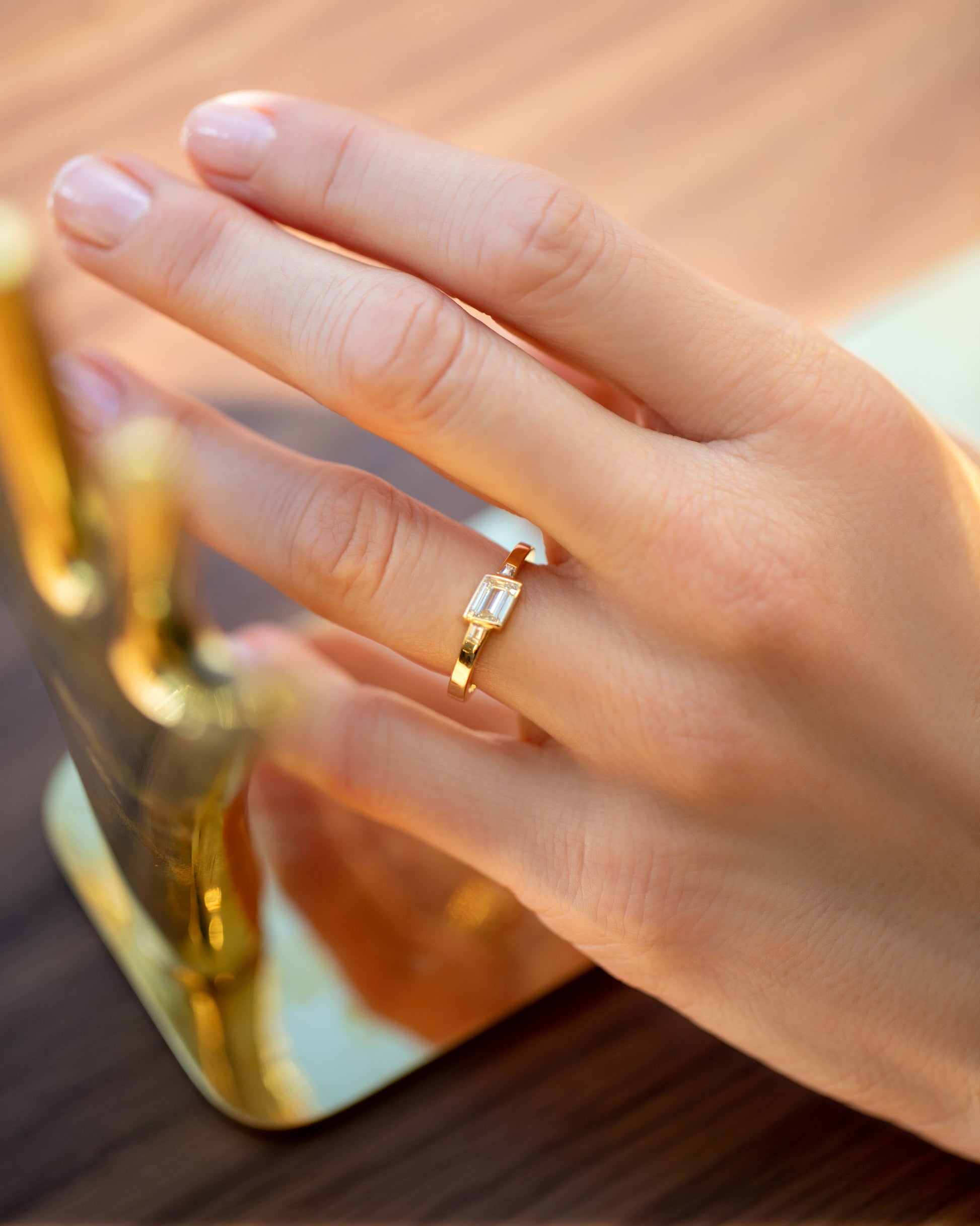 That Way Ring on model.