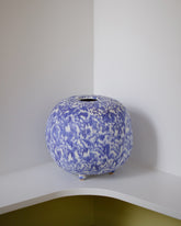Morgan Peck Blue & White Globe Vase