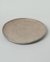 Namu Home Goods Large Zelkova Wood Winter Organic Plate on light color background.