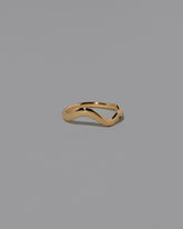 Gold Thin Planate Band on light color background.