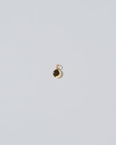 Mini Macaron Charm - 14k Gold on light color background.