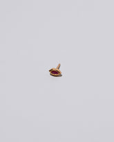 Magenta Sweet Little Kiss Stud Earring Single on light color background.