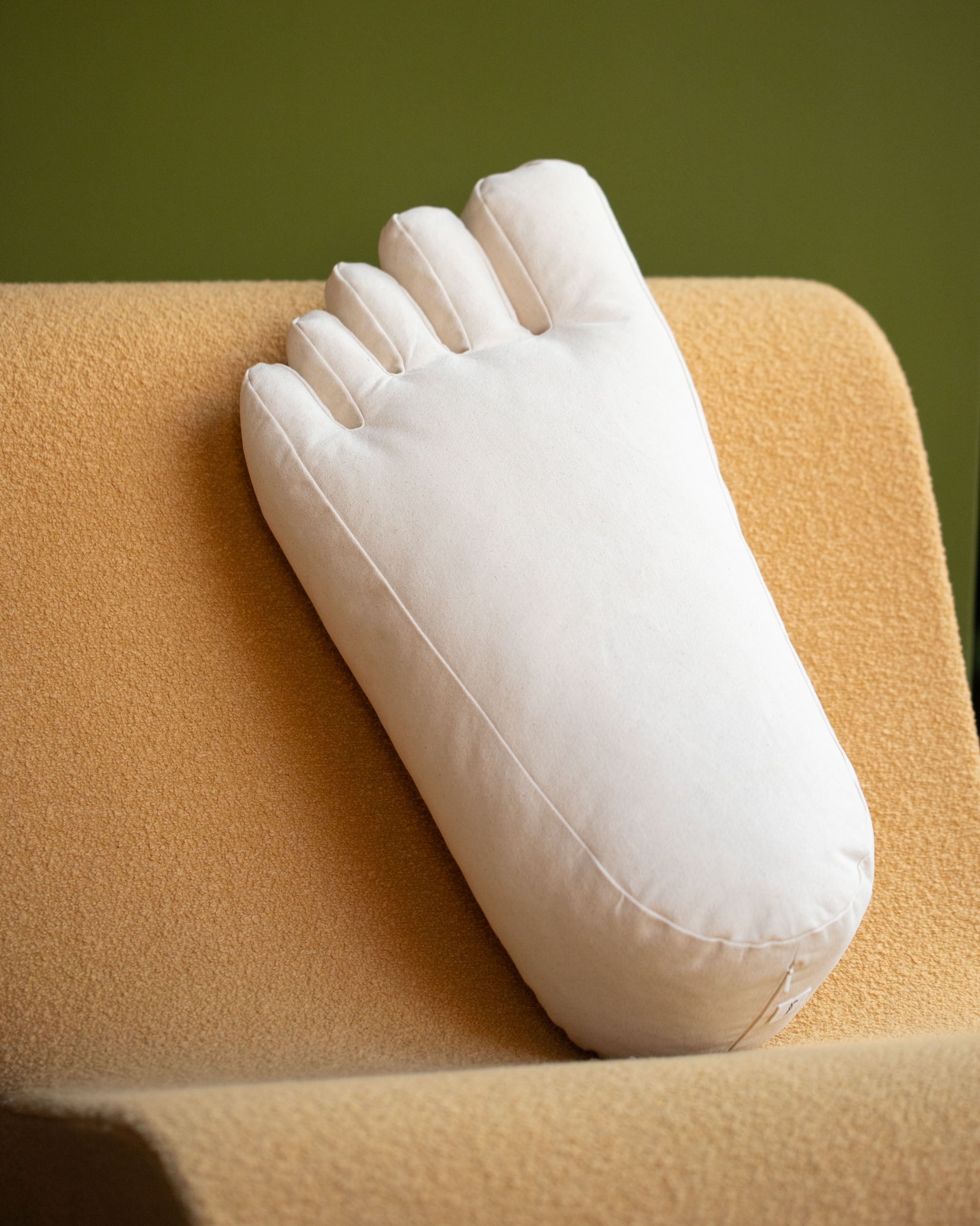 Cotton Canvas Soft Sculpture Foot Pillow – Mociun