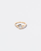 Diamond Calatrava Ring on light color background.