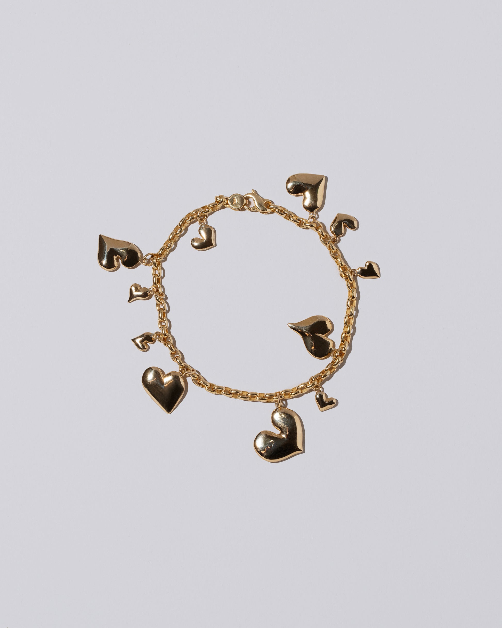 Thousand & One Night Heart Bracelet on light color background.