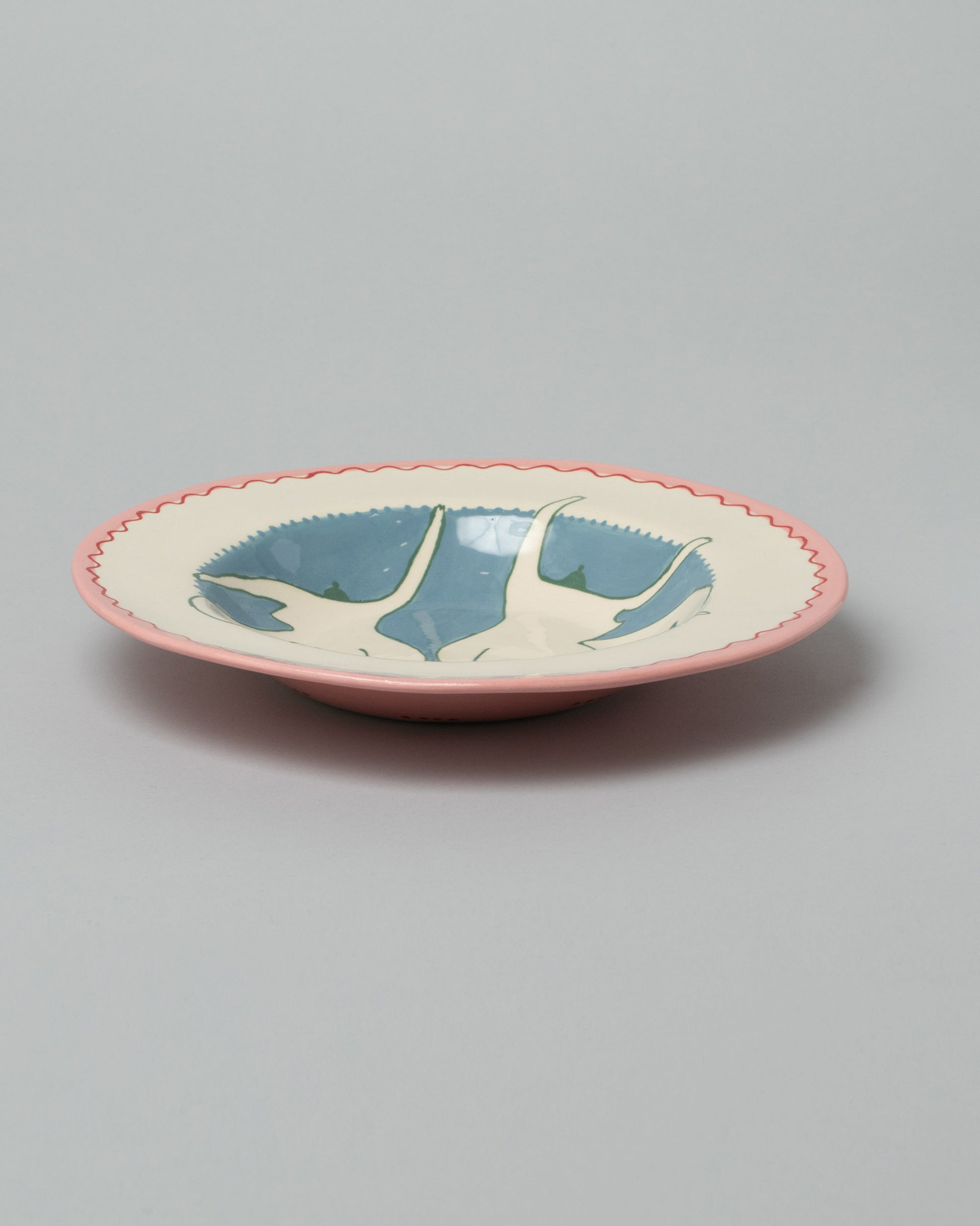 Laetitia Rouget Dancing Queen Dinner Plate on light color background.