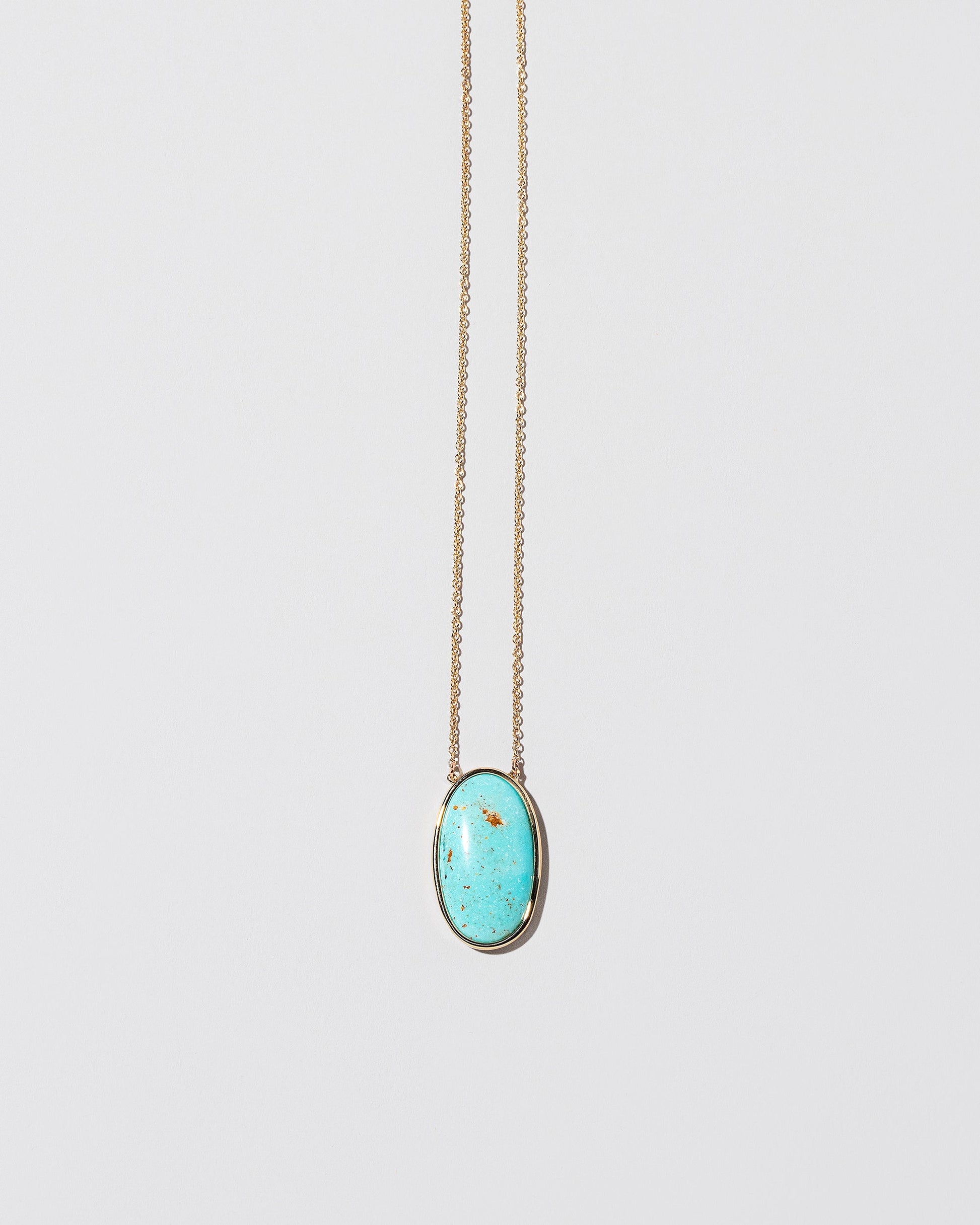 Turquoise Necklace on light color background.