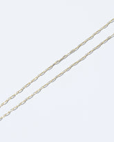  Oval Chain Necklace on light color background.