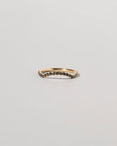 Mini Curve Band - Pavé on light color background.