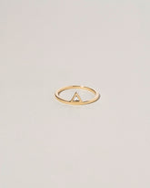 Stacked Ring - Triangle on light color background.