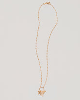 Friendship Necklace on light color background.