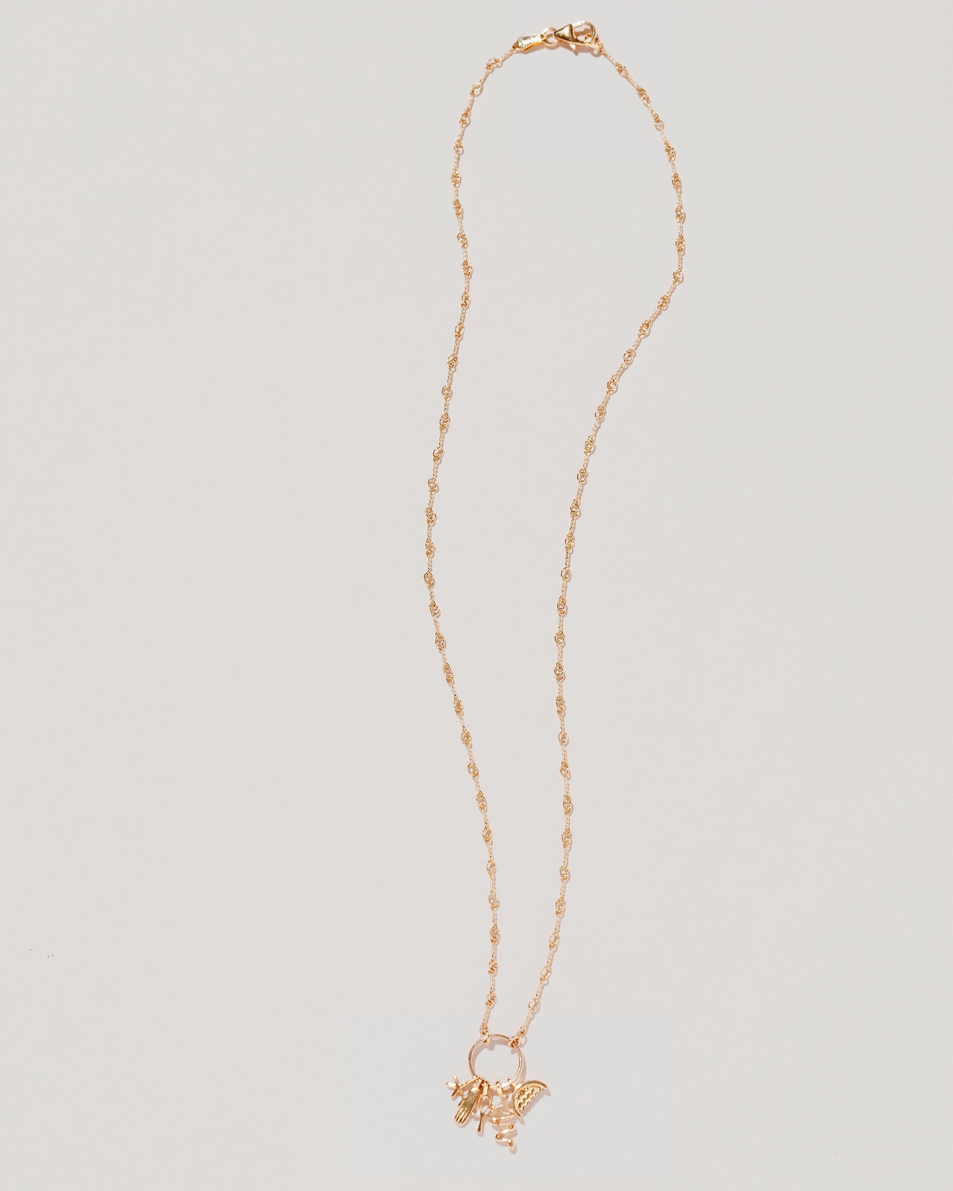 Friendship Necklace on light color background.