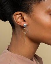 Figure 8. Drop Earrings on model.