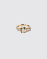 Auriga Ring - White Diamond on light color background.
