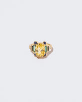 Front view of Goldenrod Ring on white background