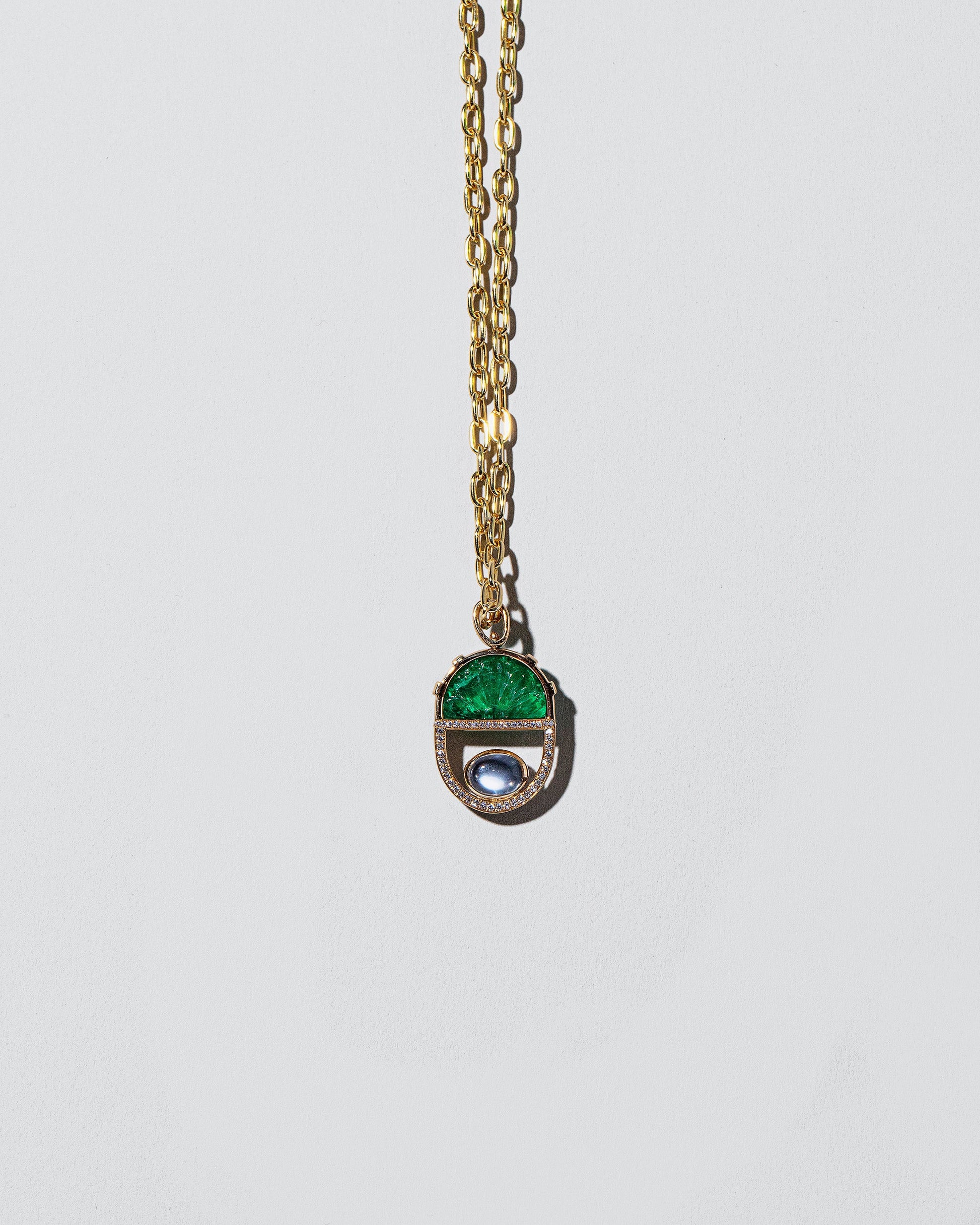 Cosmic Realm Necklace on light color background.