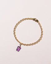 Popsicle Charm - Grape on light color background.