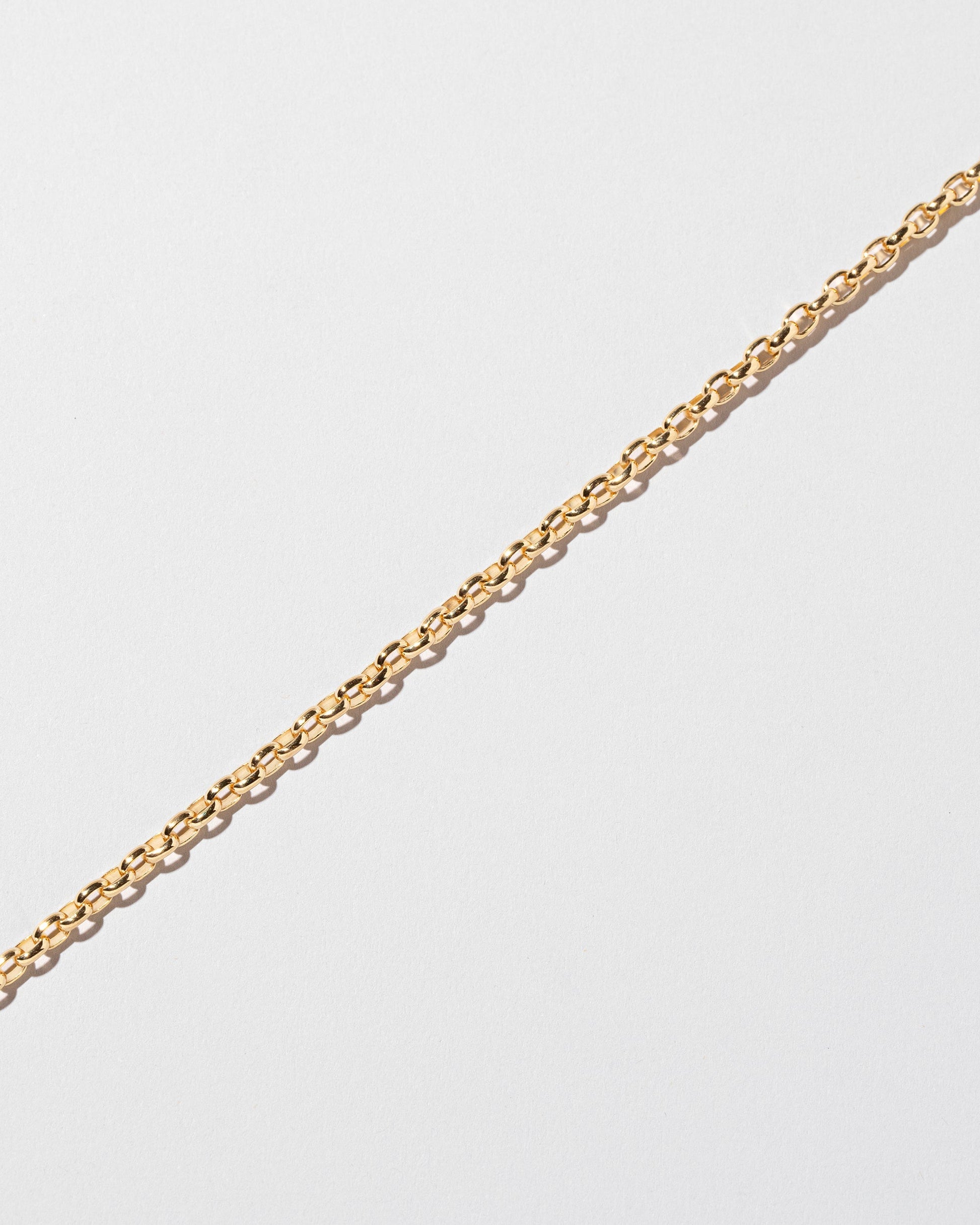 Short Loop Chain Bracelet on light color background.