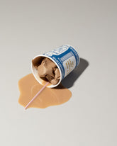 Spills Paper Coffee Cup Diner Spill on light color background.