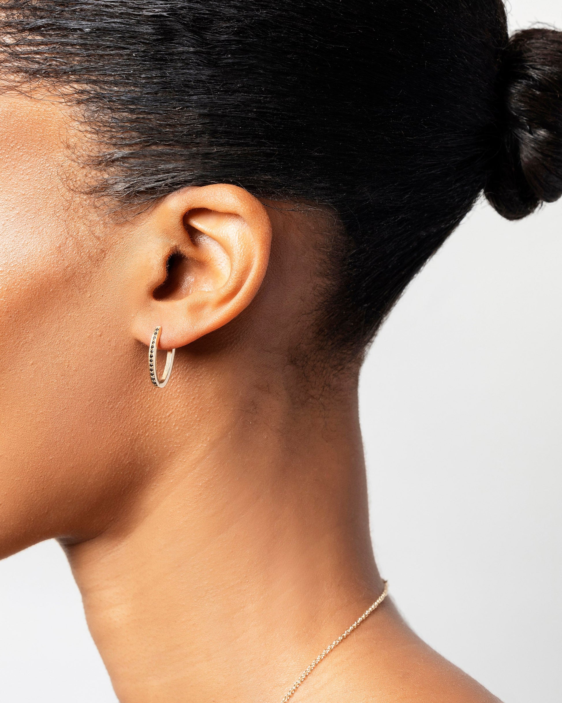 Tiny Loop Hoops on model.