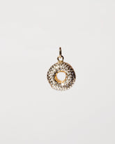 Sugar Donut Charm on light color background.