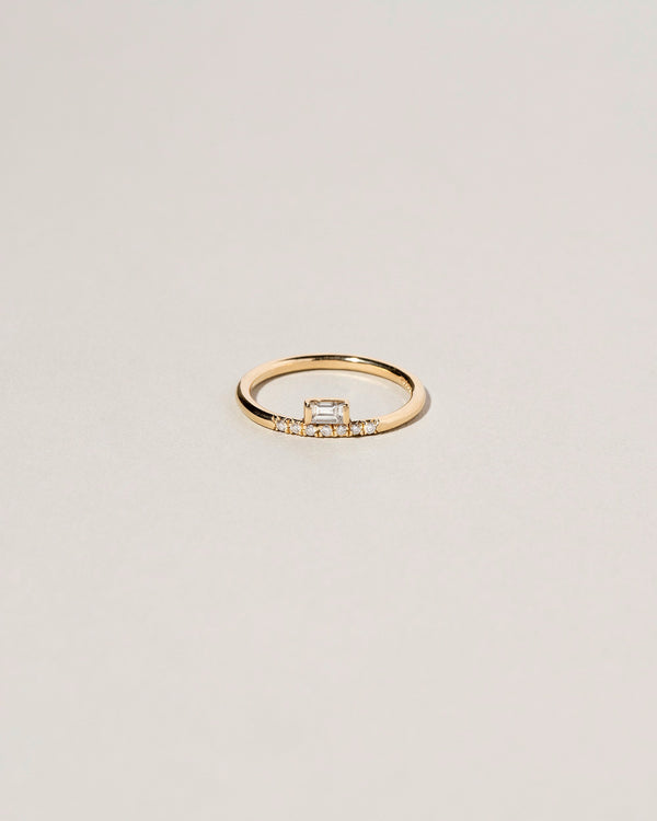 Stacked Ring - Baguette on light color background.