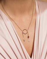 Marionette 1. Necklace on model.
