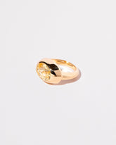 View from the side of the Antlia Ring on light color background.