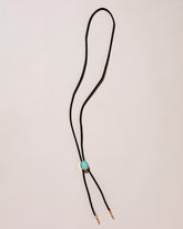 Turquoise Snake Bolo - Final Sale on light color background.