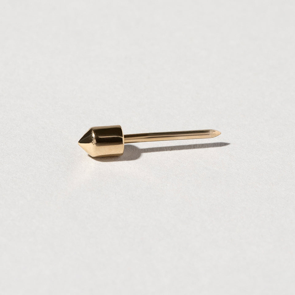 product_details:: Pointed Cylinder Collar Pin - Final Sale on light color background.