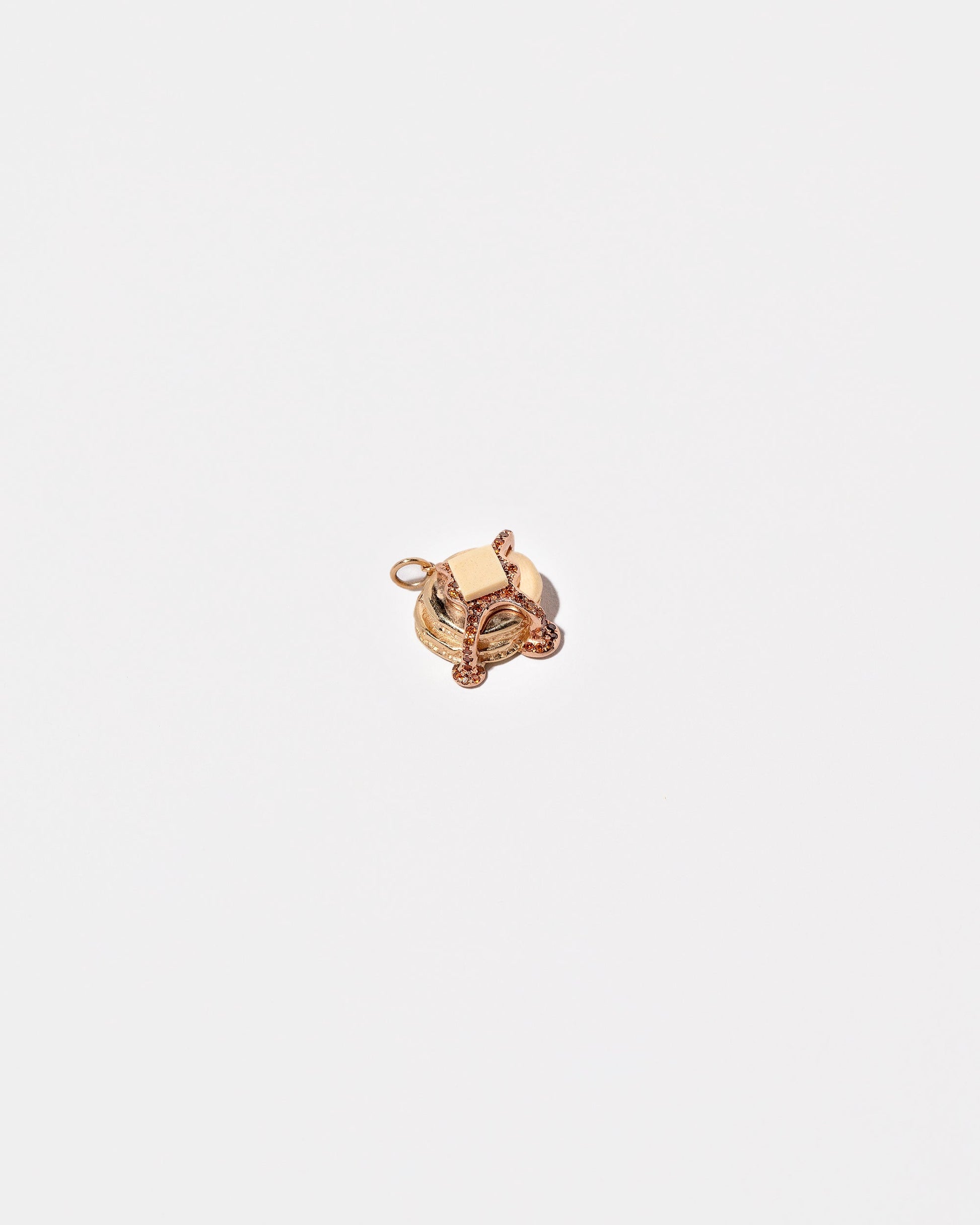 Pancake Charm - Short Stack on light color background.