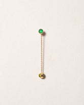  Birthstone One-Drop Single Earring on light color background.