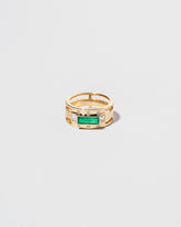 Sleeping Figure Ring on light color background.