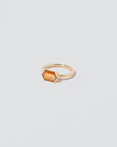 View from the side of the Dawnstar Ring on light color background.